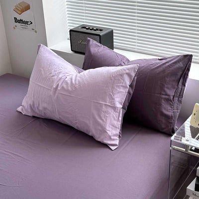 INS 極簡雙拼色系枕套8