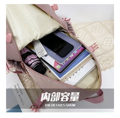 女孩風休閒多容量後背包10