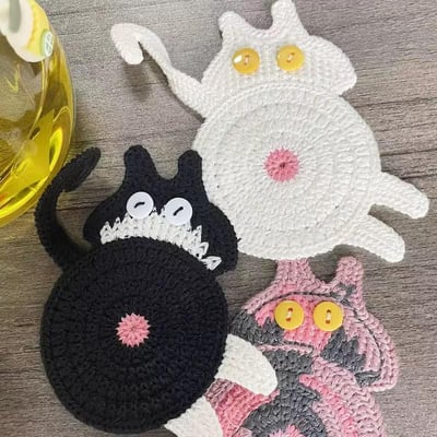 Cat Butt Coasters 貓屁股杯墊1