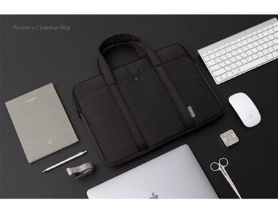 簡約風格商務必備 防震內膽袋電腦包手提包9