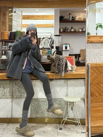 時髦感穿搭 蕾絲編織堆堆長襪組4雙3