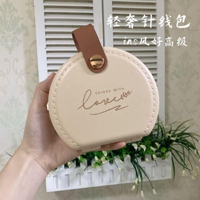 輕奢華風小型皮革收納包針線包4