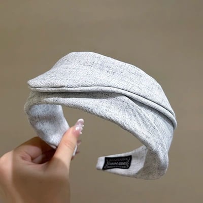 新款高級感氣質藍加灰色髮箍6