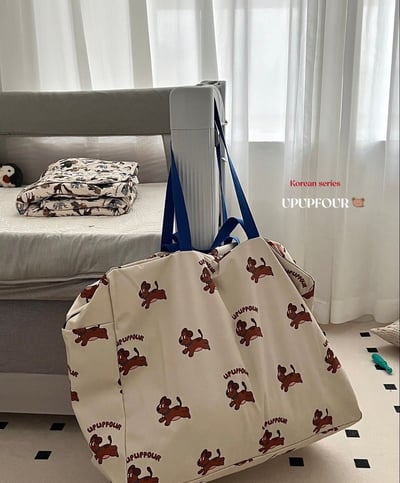 韓系大容量收納袋 卡通印花防水被子袋 衣物旅行收納包3