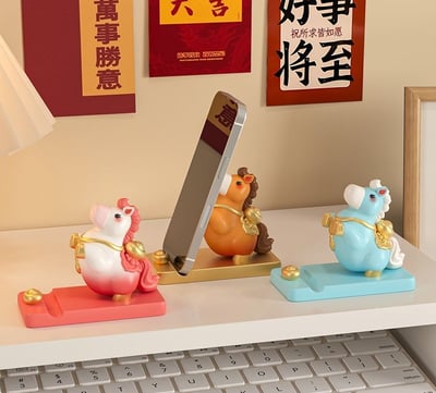 2026 馬年吉祥物 「馬上來財」手機支架擺件2
