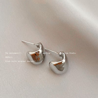 銀色簡約氣質系列耳環7入組8