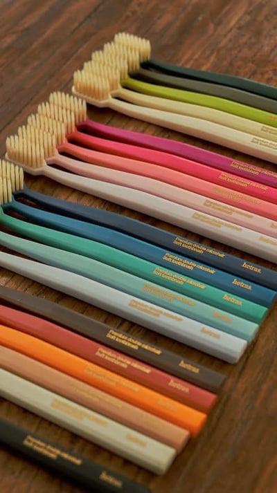 韓國 hetras 油漆桶馬卡龍色牙刷組 21入2