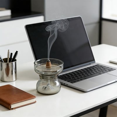 觀山倒流玻璃小香爐1