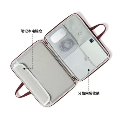 灰塵精靈 小煤球插畫風多功能旅行電腦包10