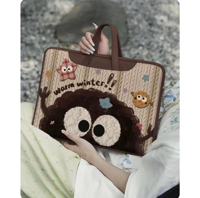 灰塵精靈 小煤球插畫風多功能旅行電腦包4