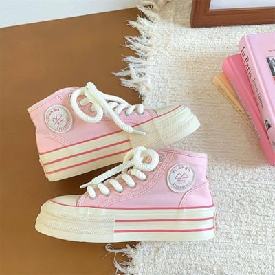 百搭多巴胺高筒帆布鞋2