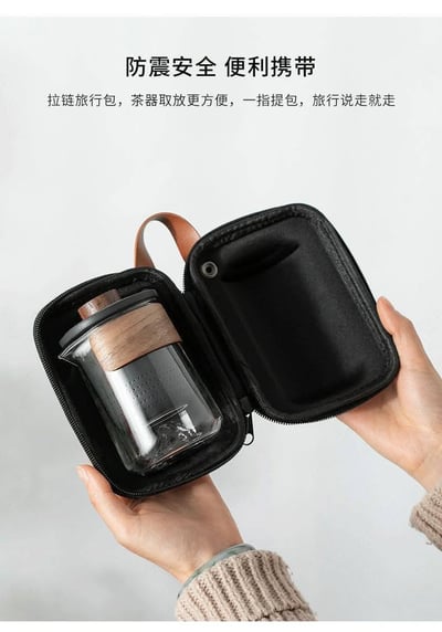 遠山系列玻璃一壺四杯旅行茶具組13