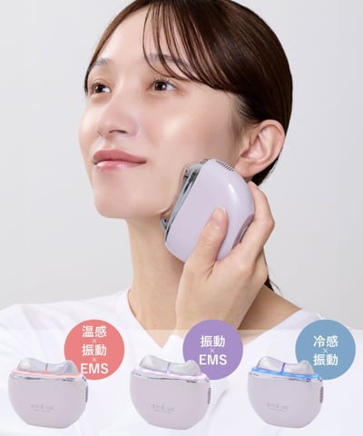 日本3coins限定and us 溫感×冷感×EMS 震動刮痧美容導入儀1