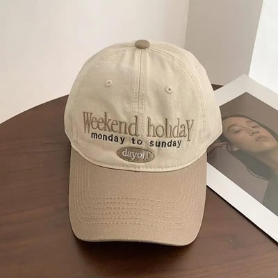 韓版顯臉小百搭復古拼色棒球帽  現貨咖啡9