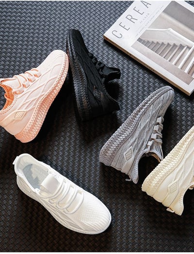 三防鞋 防潑水防污超輕飛織跑鞋 健步運動鞋情侶款1