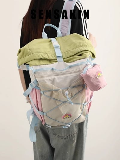 超輕量設計 森系配色機能後背包1