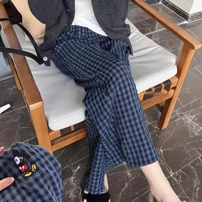 舒舒服服綿綿的老鼠格子睡褲3