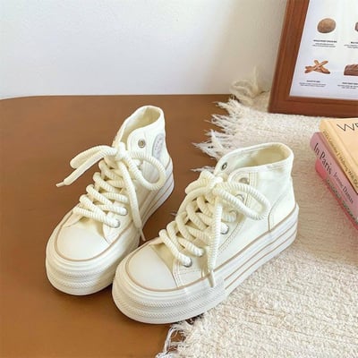 百搭多巴胺高筒帆布鞋5