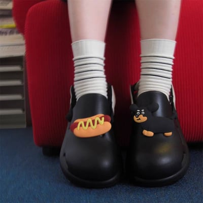 可愛趣味狗狗跟熱狗EVA洞洞鞋4