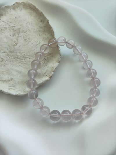 粉水晶手鍊  7mm 天然粉水晶6