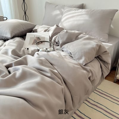 北歐輕奢冰絲涼感床包四件套3