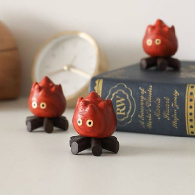 火苗卡西木質擺件 療癒系小火靈點亮你的角落4