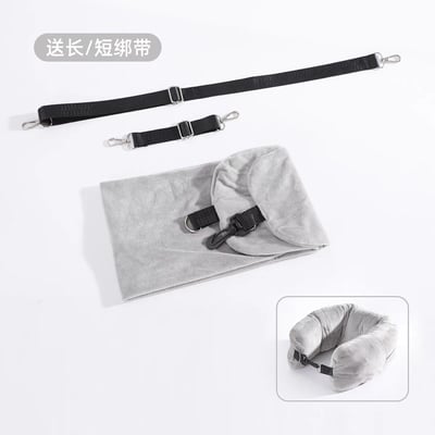 行李爆炸救星 輕便可收納衣物U型枕8