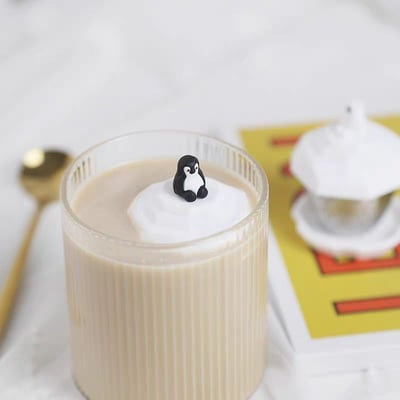 韓國出口款 北極萌友漂浮茶漏不鏽鋼泡茶器7