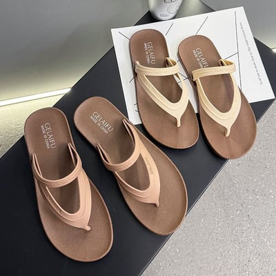 夏日百搭沙灘拖鞋 情侶款夾腳後帶涼鞋7