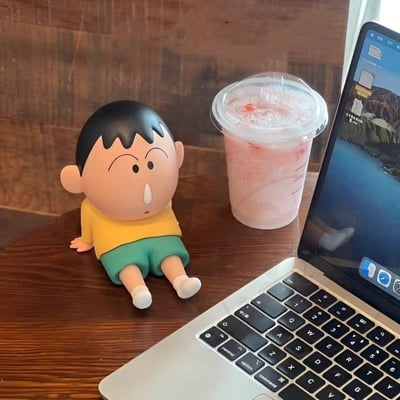 可愛小新桌面手機平板支架擺件  現貨3