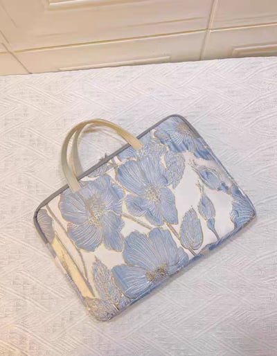 勿忘我 刺繡多功能旅行電腦包2