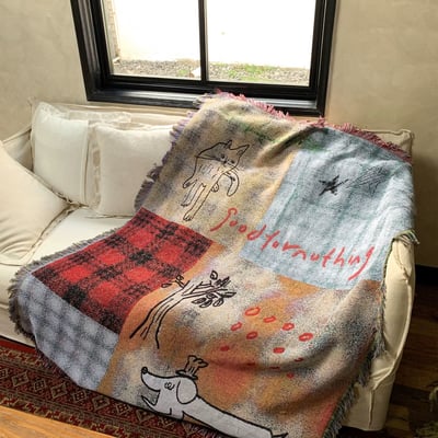 田園風可愛卡通針織毯6