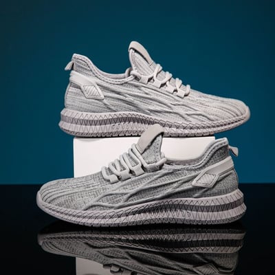 三防鞋 防潑水防污超輕飛織跑鞋 健步運動鞋情侶款6