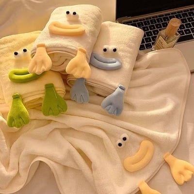 大嘴巴陪你洗澡的毛巾組合5