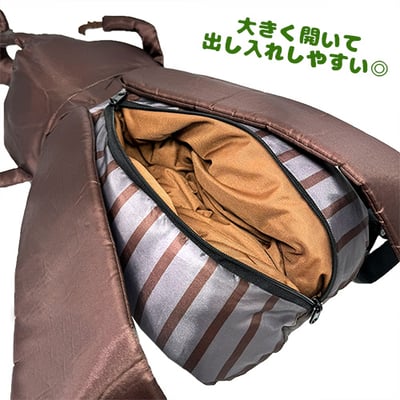 日本直送  超逼真昆蟲背包   甲蟲咖啡色現貨4