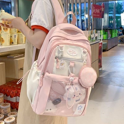 高顏值星星雙肩包 可放娃娃玩偶   大容量收納超方便10