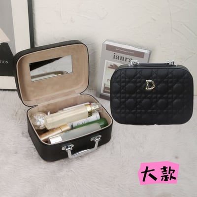 時尚優質小Logo便攜化妝箱 小容量 雙層收納款13