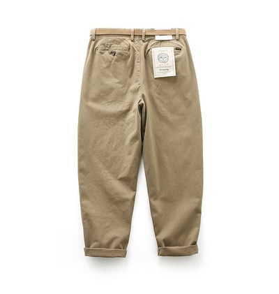 男款潮牌感工裝9分休閒褲 錐形褲5