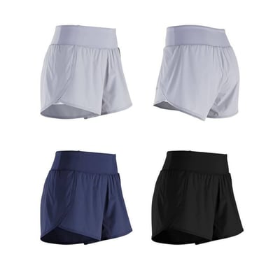 寬鬆防走光假兩件運動短褲8