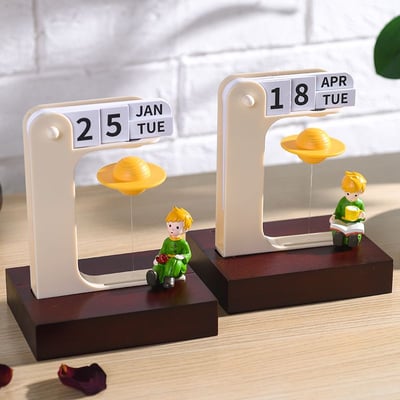 治癒系磁懸浮星球  小王子萬年曆擺件 B612星球限定生日禮物1