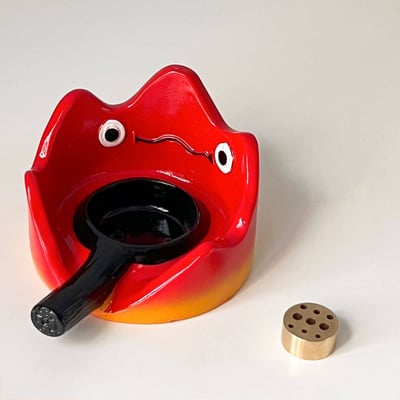 卡西法陶瓷香插燭台兩用造型擺件6