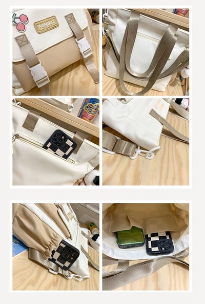 多功能防水補習手提斜挎包 大容量耐用款   男女通用多色可選18