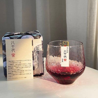 日本八千代玻璃杯 輕奢金箔星空杯3