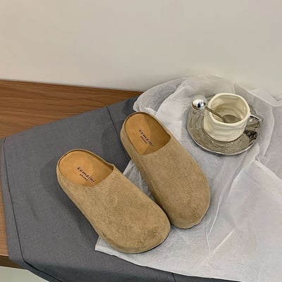 慵懶系氣質半拖厚底勃肯半拖鞋5