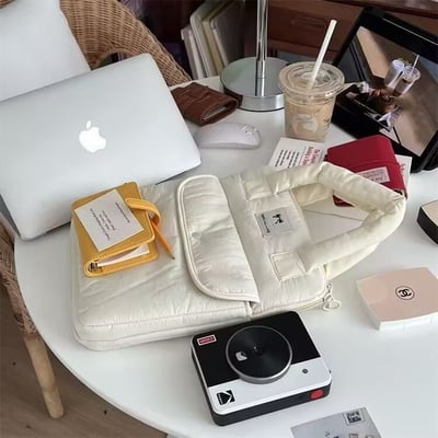 韓系ins風 加厚防震手提筆電平板包電腦包5