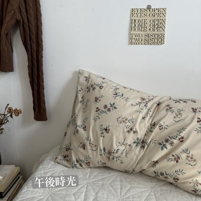 韓系ins風全棉水洗枕套5