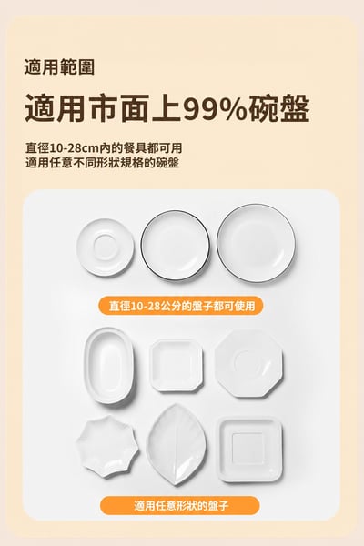 加厚鋁箔保溫套餐桌食物保溫罩 10–28cm多尺寸碗盤適用5