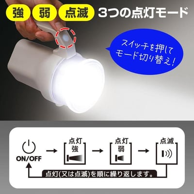 日本萬用乾電池LED手電筒1號～4號通用・防災必備4