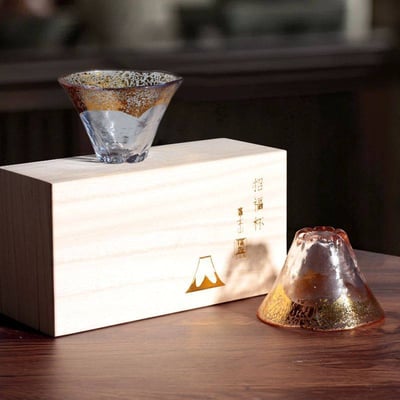富士山招福杯  福氣滿杯 江戶硝子工藝 小酌儀式感首選5