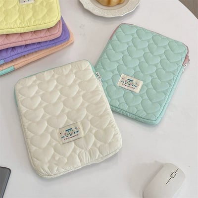 韓系馬卡龍色 iPad平板筆電內膽包11/14吋軟綿防震收納袋6
